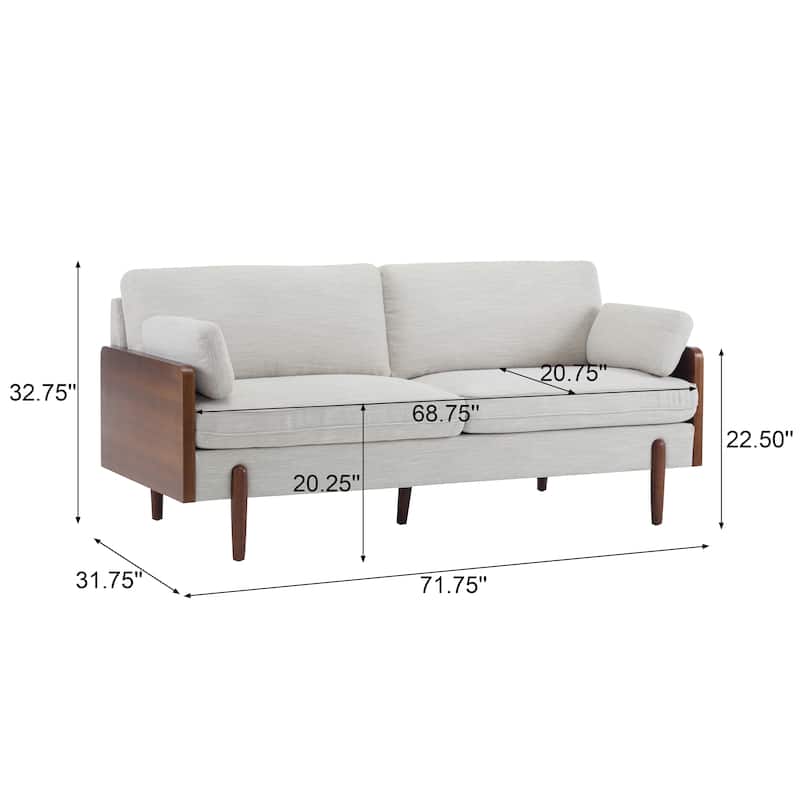 Jose Mid-Century Modern Sofa by Christopher Knight Home