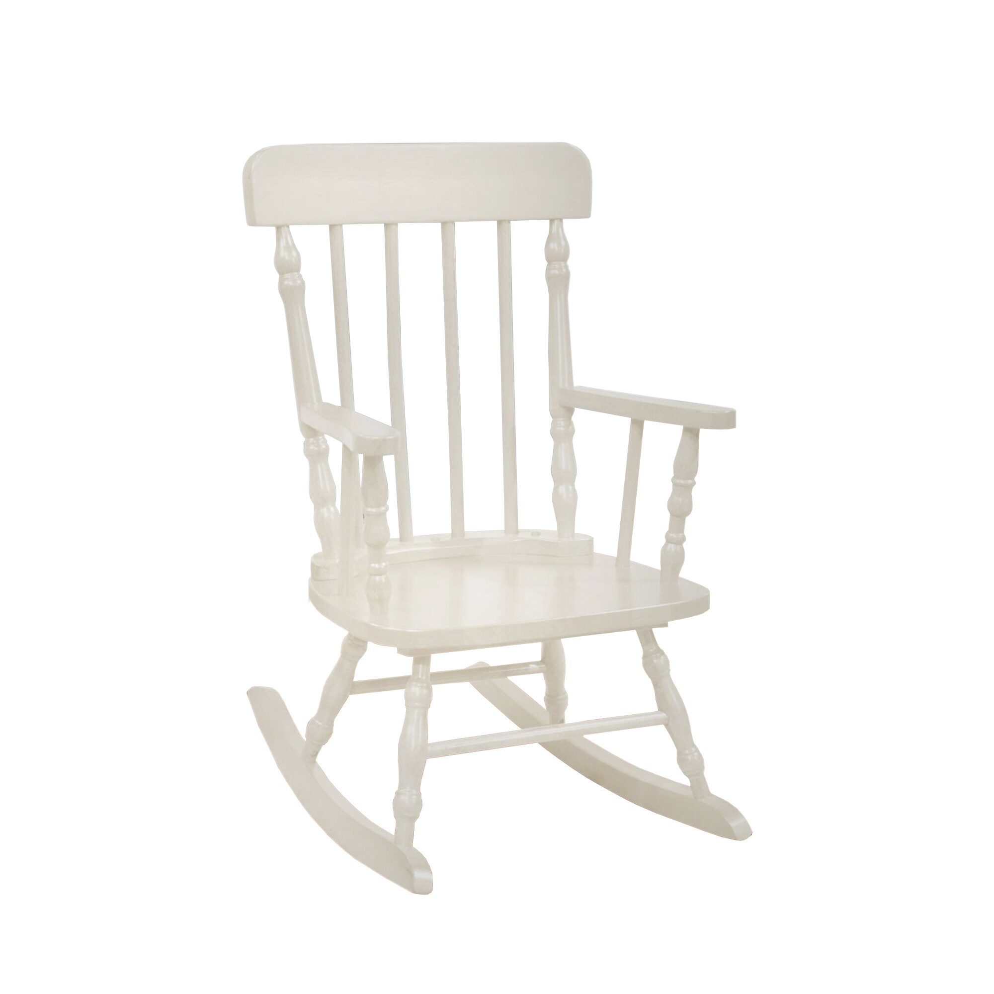 kids white rocking chair