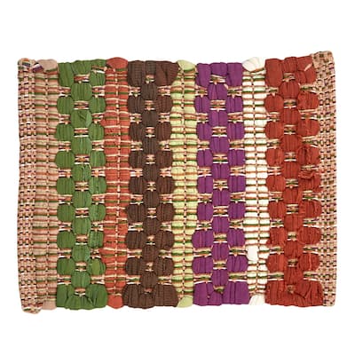 Park Designs Fall Colors Chindi Trivet - 8" x 8"