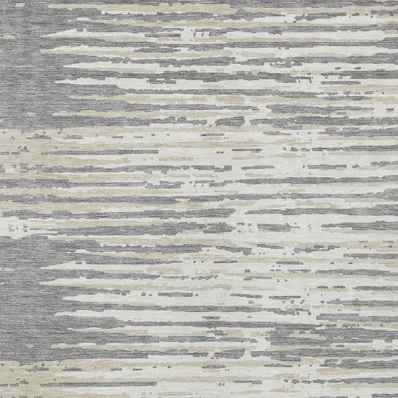 HomeRoots Striped Transitional Rectangle Outdoor Rug