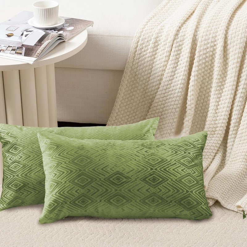 Tonopah Ikat Velvet Throw Pillow Cover Set, NO INSERT