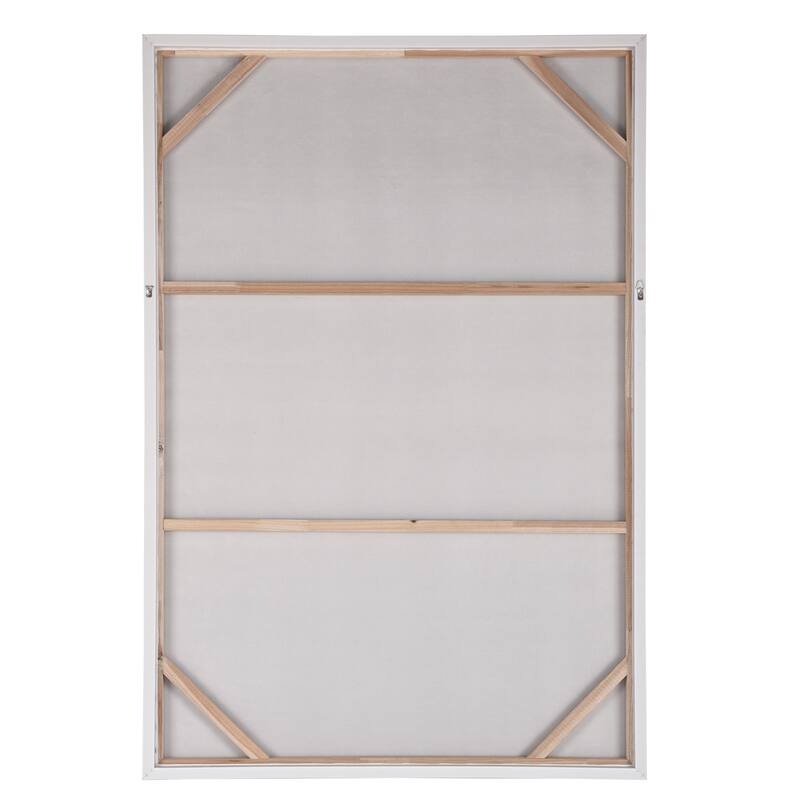 StyleCraft Palm Leaves Hand-Painted Framed Canvas Wall Art - 40" x 60"