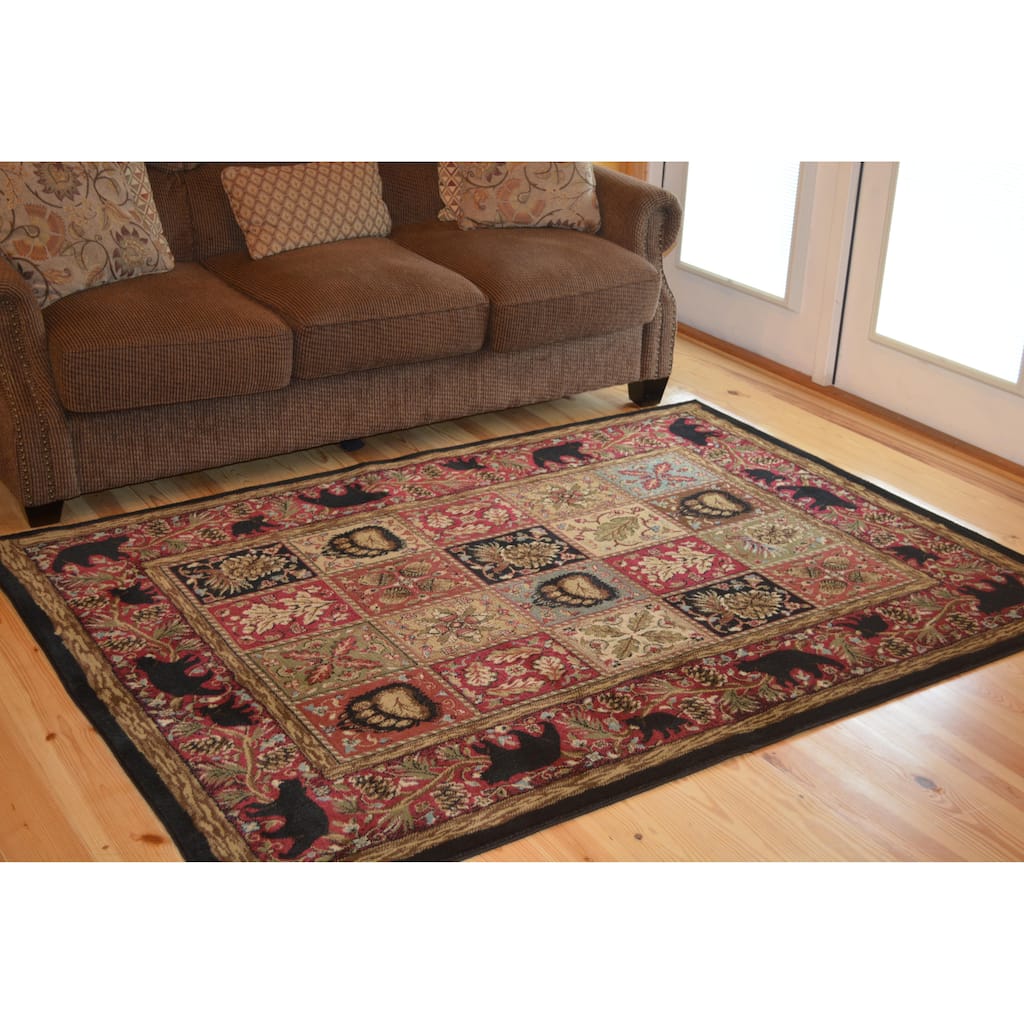 American Destination Masters Lodge Bear Area Rug