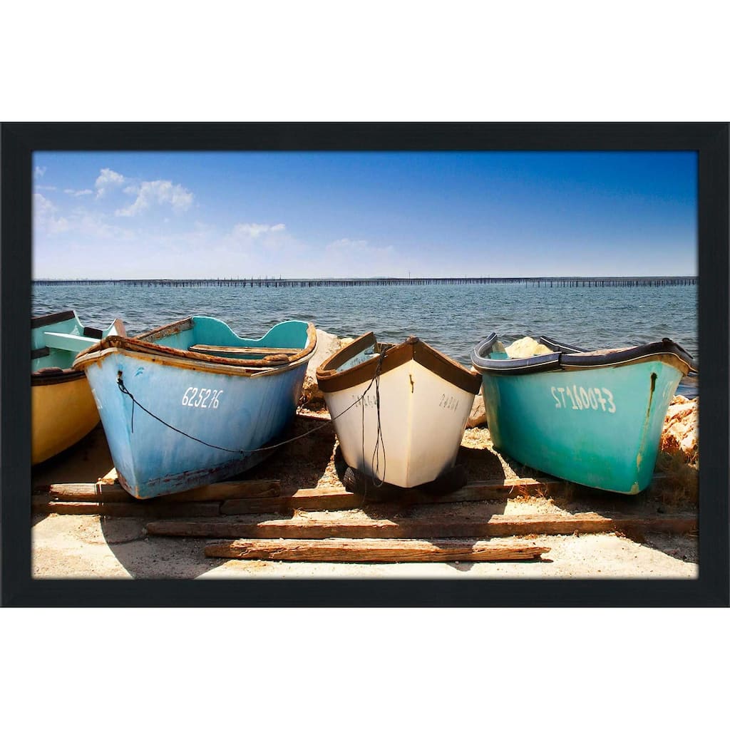 "Breakwater Boats" by Danita Delimont Print on Acrylic