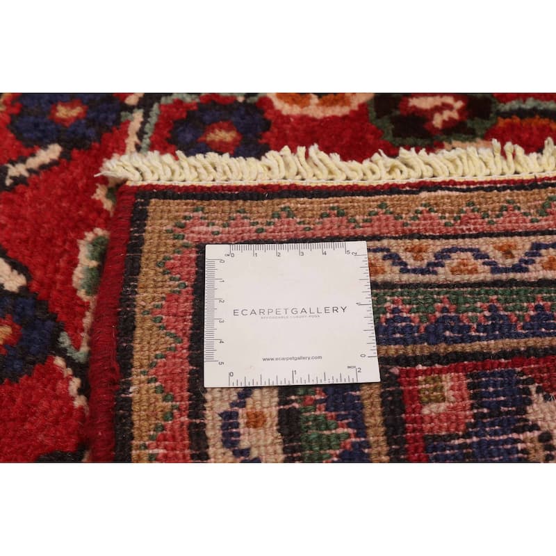 ECARPETGALLERY Hand-knotted Andelz Red Wool Rug - 3'4 x 10'4