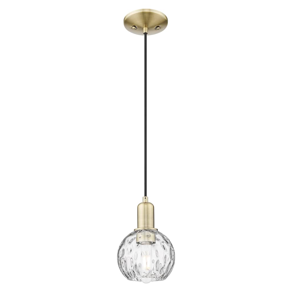 Innovations Lighting Endless Possibilities Arcadia - Athens Water Glass - 1 Light 6" Cord Hung Mini Pendant