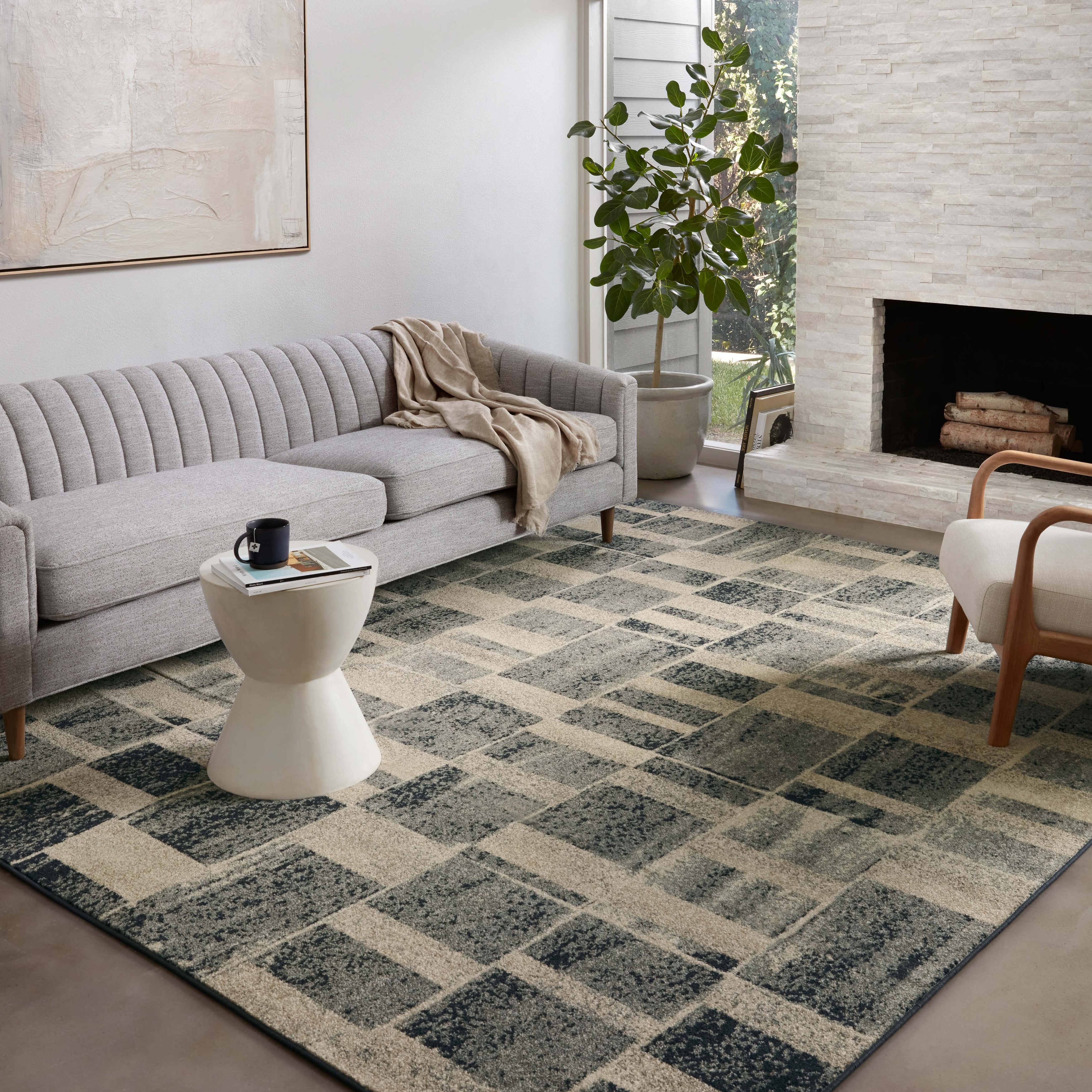 Alexander Home Bradford Modern Industrial Area Rug