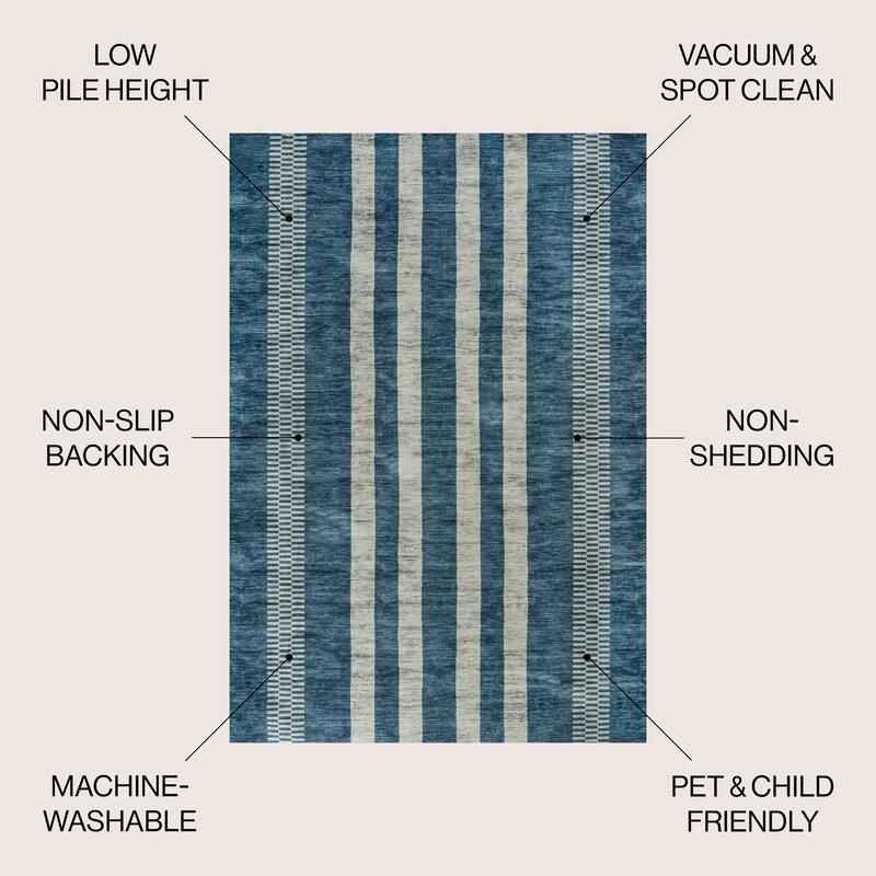 JONATHAN Y Timantii Bohemian Medallion Textured Weave Machine Washable Area Rug
