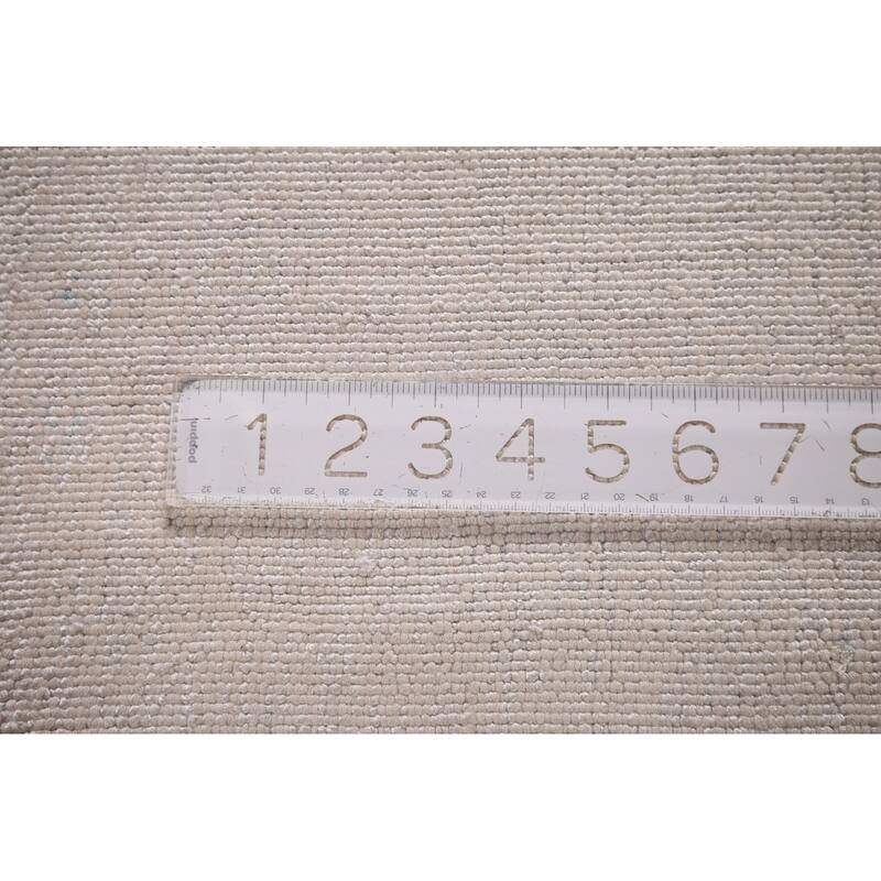 Abstract Indian Area Rug Handmade Wool Carpet - 4'11"x 7'10"