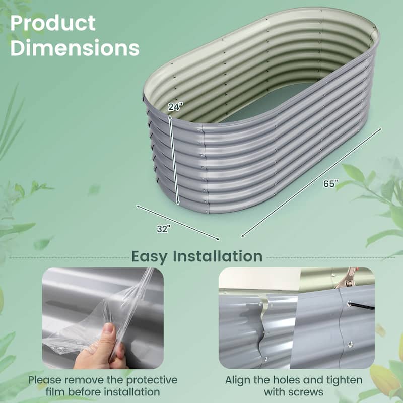 Costway 2 PCS Raised Garden Bed Kit Planter Raised Garden Boxes - See Details