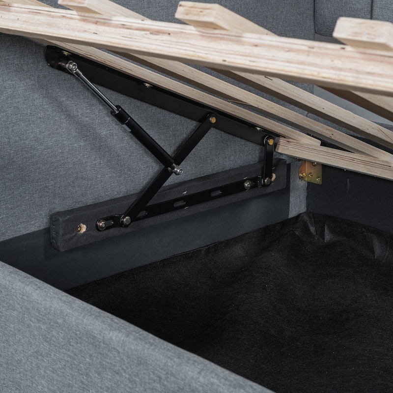 Modern Twin Size Upholstered Daybed with Underneath Storage for Bedroom
