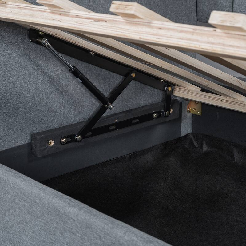 Upholstered Daybed with Underneath Storage