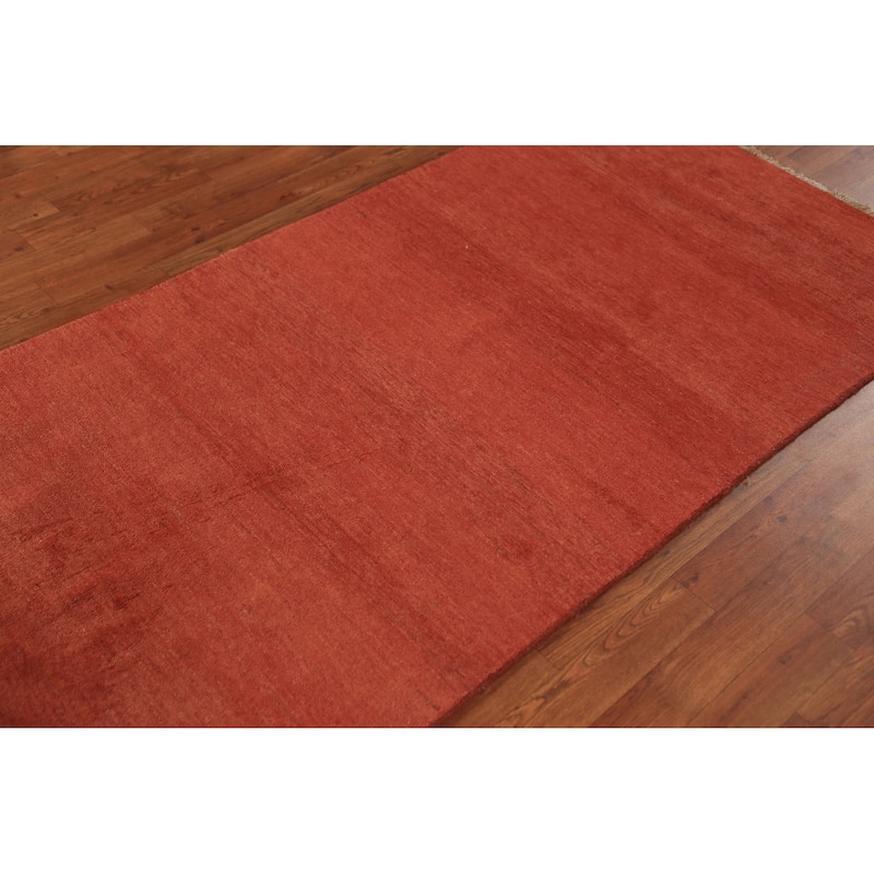 Striped Gabbeh Oriental Rug Handmade Wool Carpet - 3'4" x 6'5"