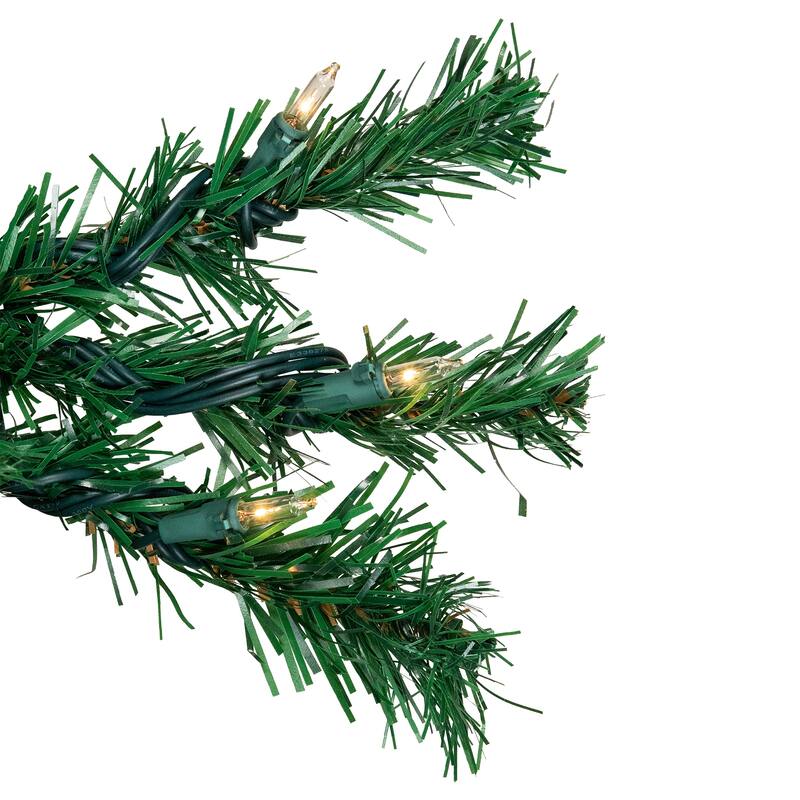 6.5' Medium Niagara Pine Artificial Christmas Tree Clear Lights - 6.5 Foot