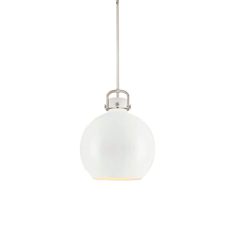 Innovations Lighting 410-1SL-20-16 Newton Sphere Pendant Newton Sphere - Satin Nickel