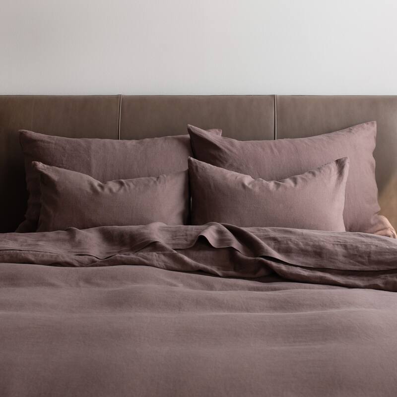 100% French Linen Pillowcase Set by BOKSER HOME