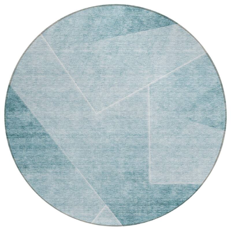 HomeRoots Abstract Transitional Rectangle Outdoor Rug