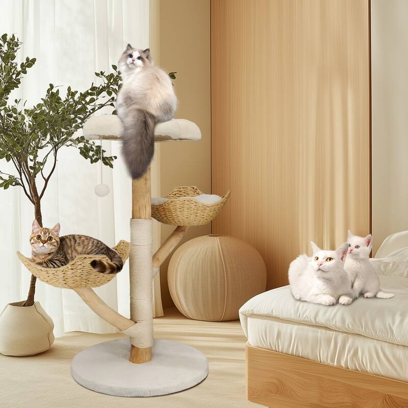 Cat Tree Tower Condo Furniture Scratch Post for Kittens Pet House Play