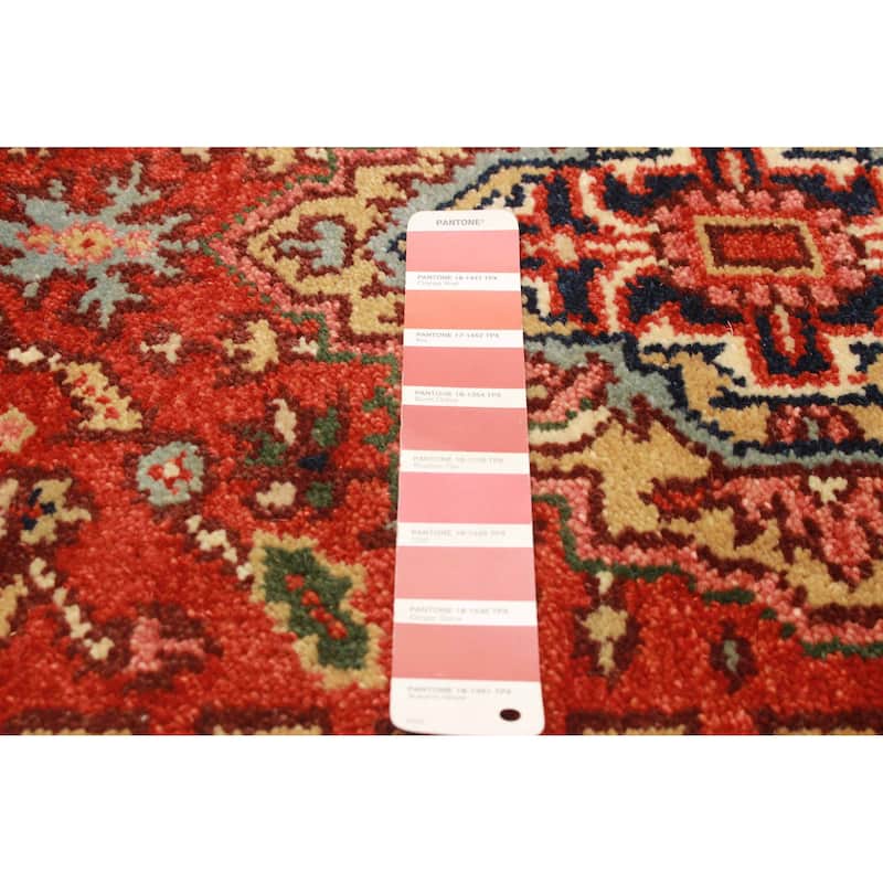 ECARPETGALLERY Hand-knotted Serapi Heritage Red Wool Rug - 2'7 x 17'10