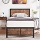 preview thumbnail 16 of 21, VECELO Platform Twin Size Kids Bed Frame with Wood Headboard,Twin Size Bed Set of 2, 3 Colors