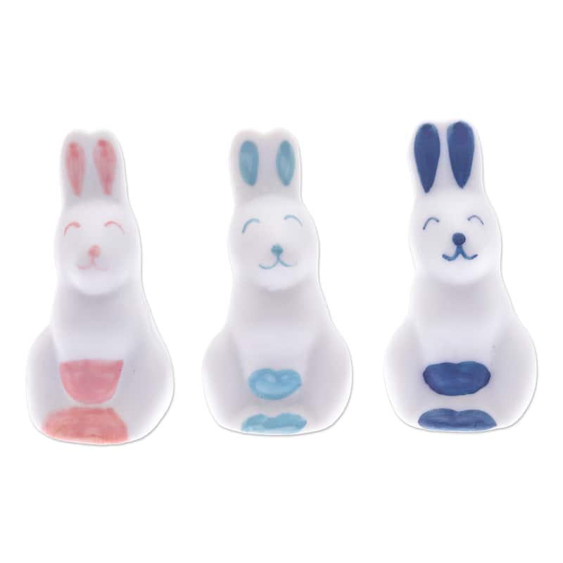 Novica Handmade Sweet Reunion Ceramic Figurines (Set Of 3)