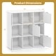 preview thumbnail 3 of 7, Gymax 9-Cube Storage Organizer w/ 5 Doors Wooden Storage Cabinet & - See Details