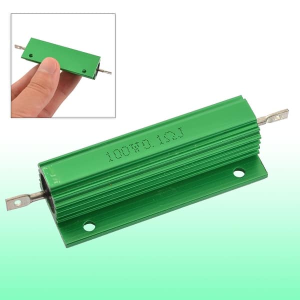 Chassis Mounted 100W Watt 0.1 Ohm Aluminum Case Wirewound Resistor ...