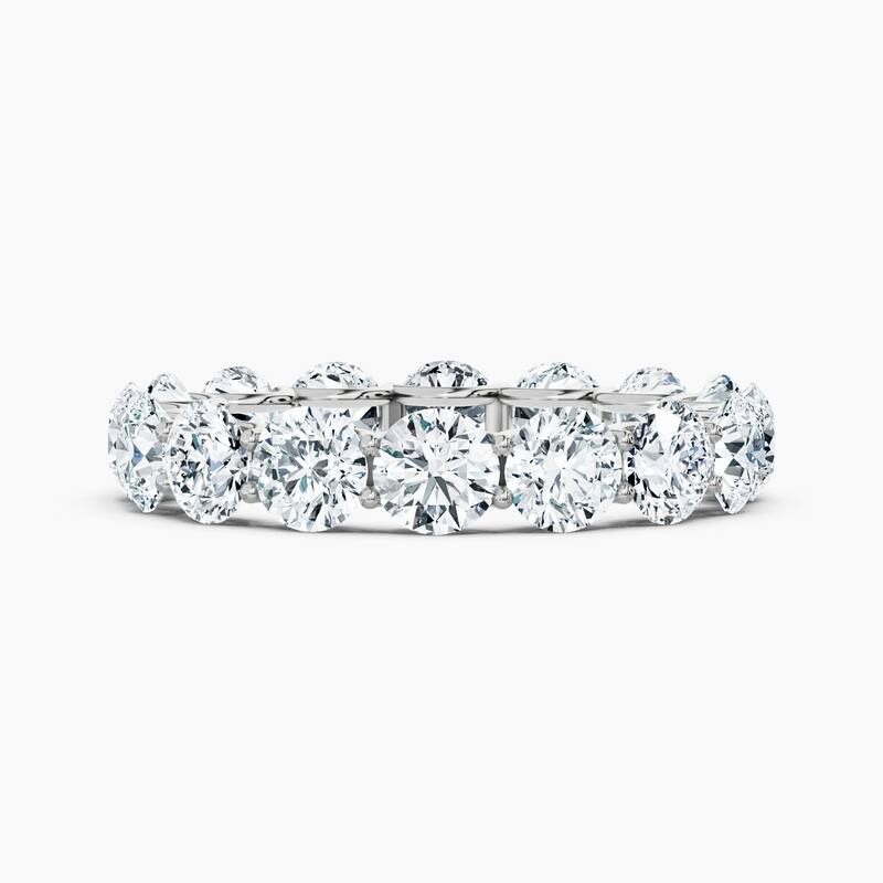 Auriya 14k Gold Round Lab Grown Diamond Eternity Band 2.10 - 9.75 ct. tw. (F-G, VS) - 4.80 ct. wt. - 9 - White