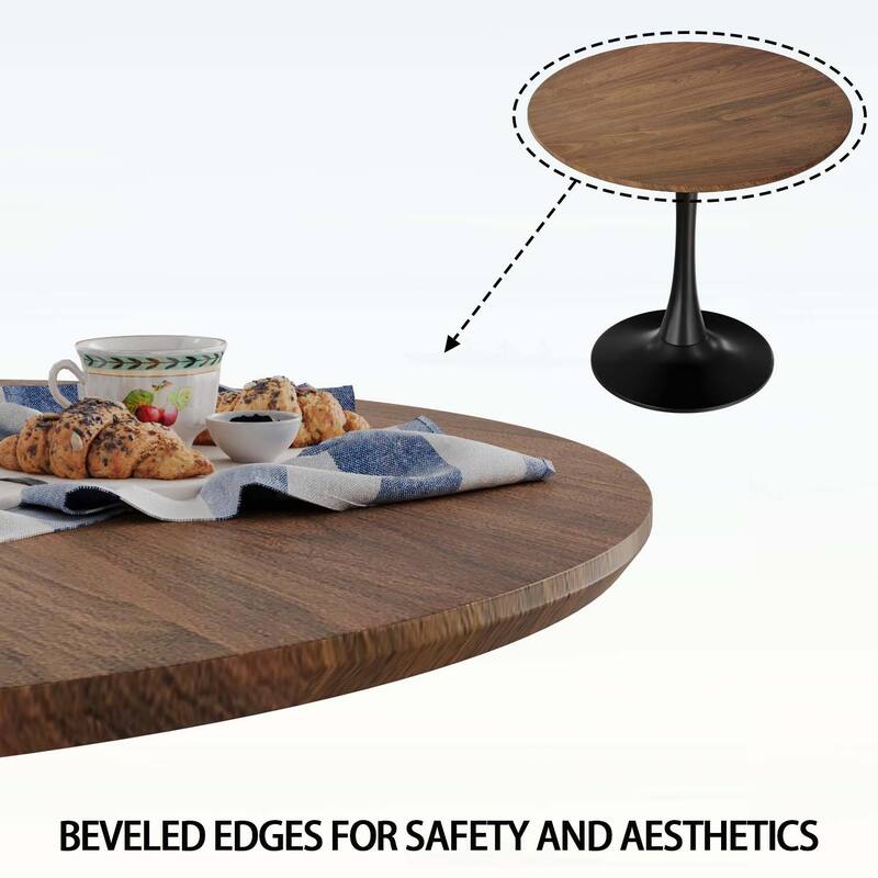Round Dining Table,Perfect for Small Spaces and Modern Interiors