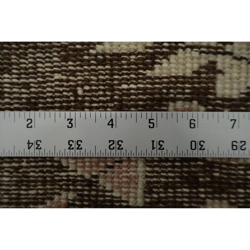 Hand Knotted Oriental 100% Wool Carpet Transitional Floral Beige & Ivories Anatolian Area Rug - 9' 8'' X 6' 3''