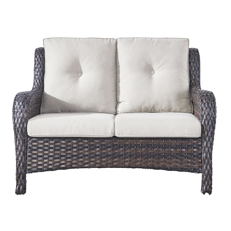 Gymojoy Outdoor Sofa Furniture Patio Loveseat Sofa with Weather-Resistant Cushions