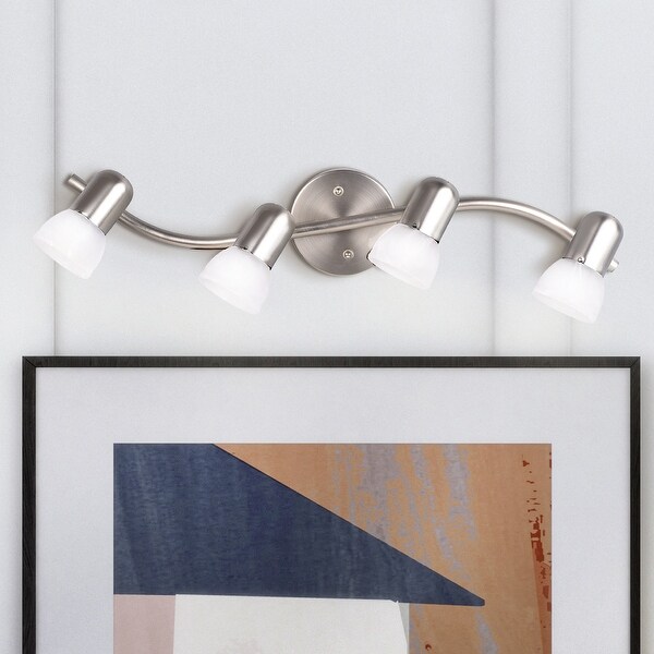 Jasper 4 Light Track Lighting, Pewter Finish - Bed Bath