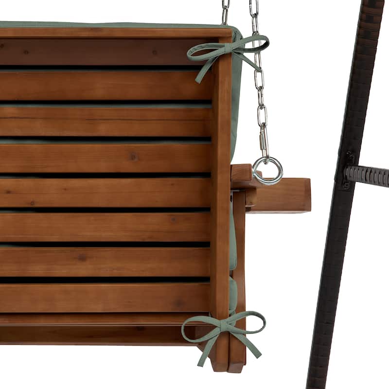 ARDEN earthFIBER Indoor / Outdoor Swing Cushion Set, 56 x 20