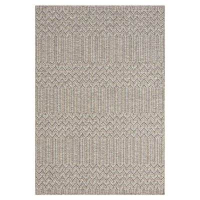 Sevita Modern Chevron Brown Indoor Outdoor Area Rug