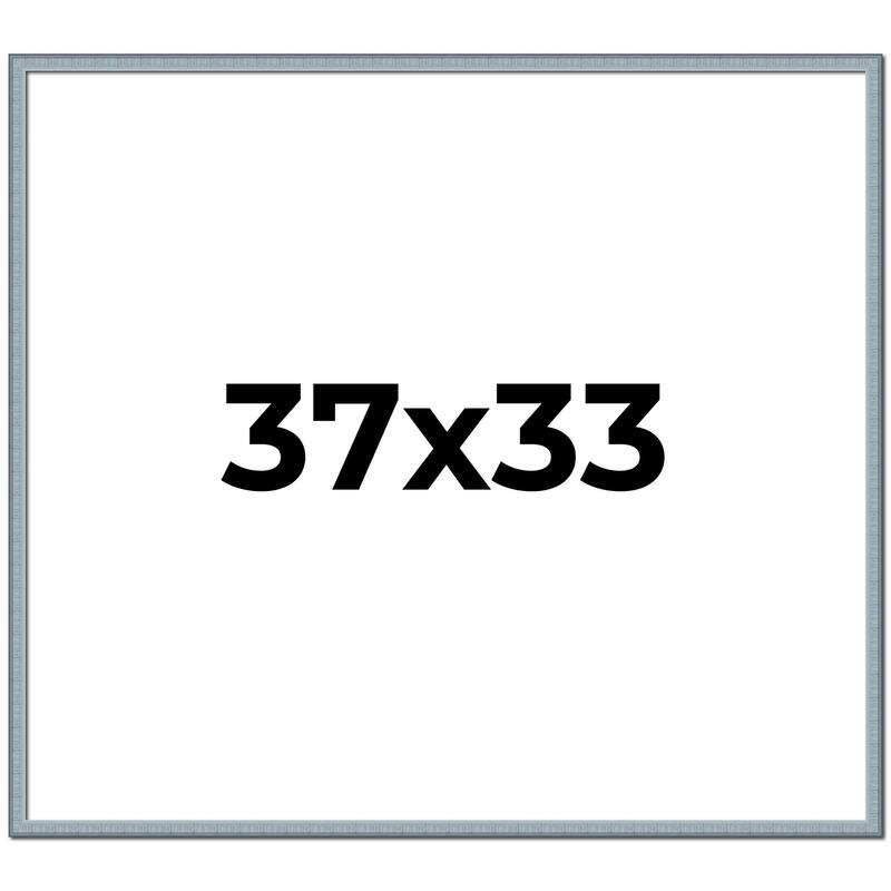 37x33 Frame Rustic Sky Blue Solid Wood Picture Frame | 0.75 Inch