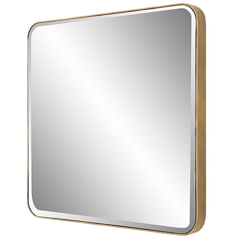 Uttermost 09794 Hampshire 36" W x 36" H Square Framed Bathroom Mirror