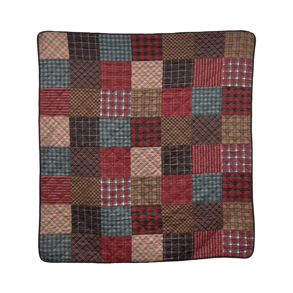 Donna Sharp Appalachia Plaid Cotton Throw Blanket