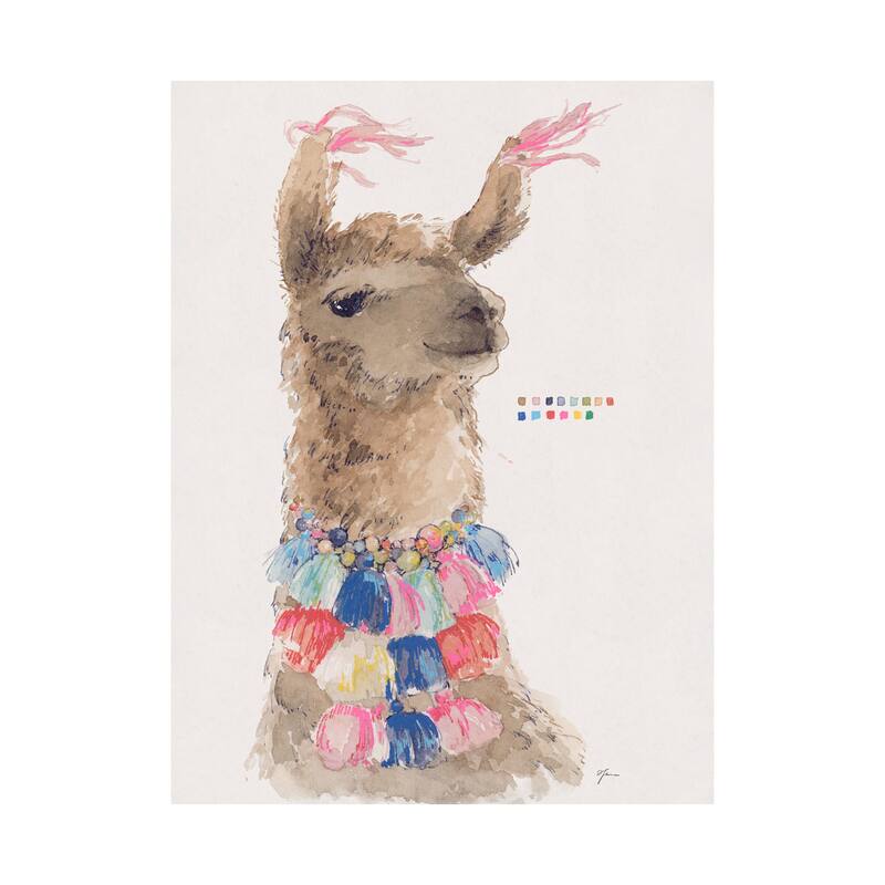 Lama I (30 x 45) Canvas Art Print - Large