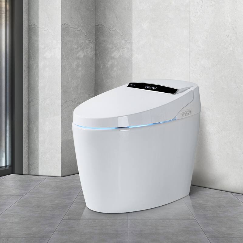 Smart Toilets with Heated Bidet Seat and Bidet Built - 27'' x 16''