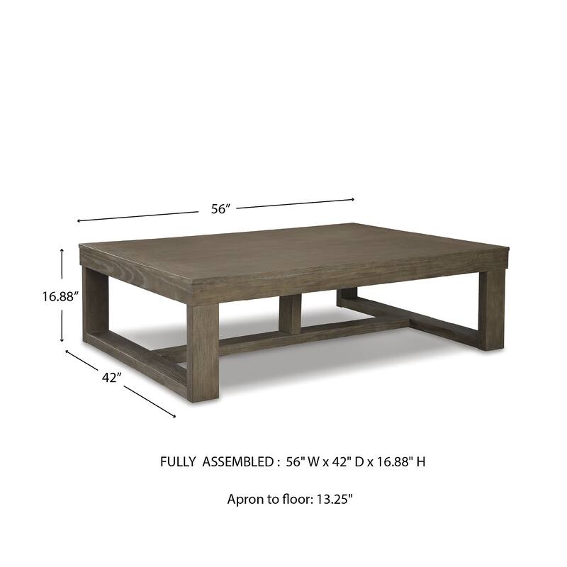 Cariton Gray Rectangular Cocktail Table