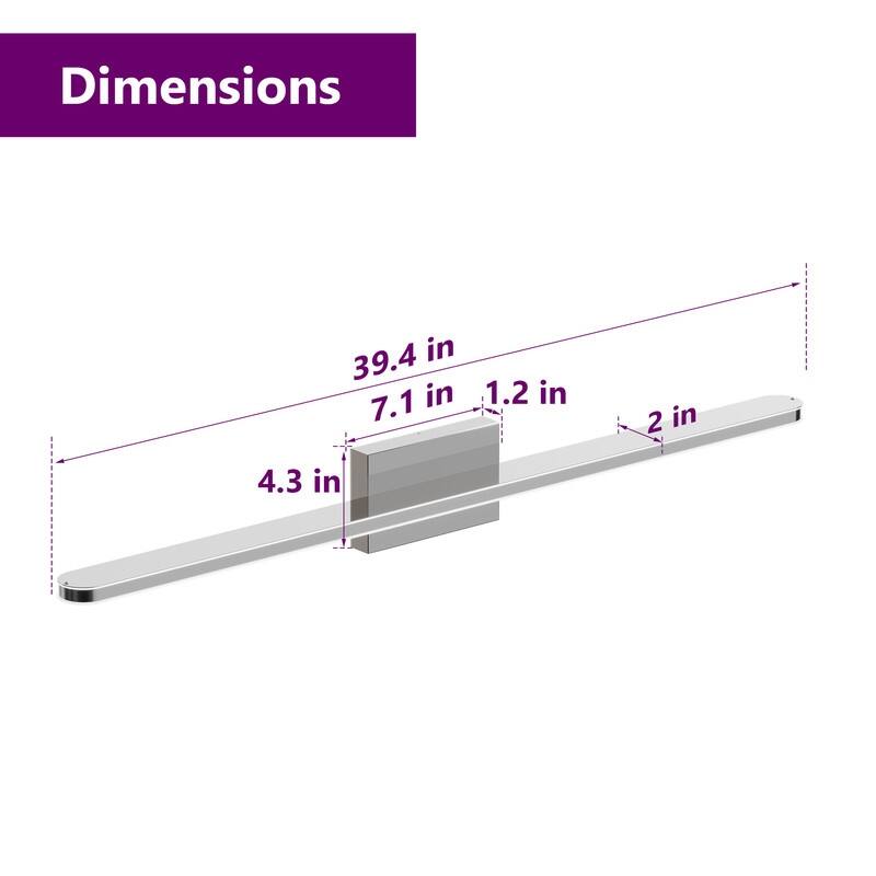 Modern LED Vanity Light Bar Dimmable 8W Wall Fixture 6000K