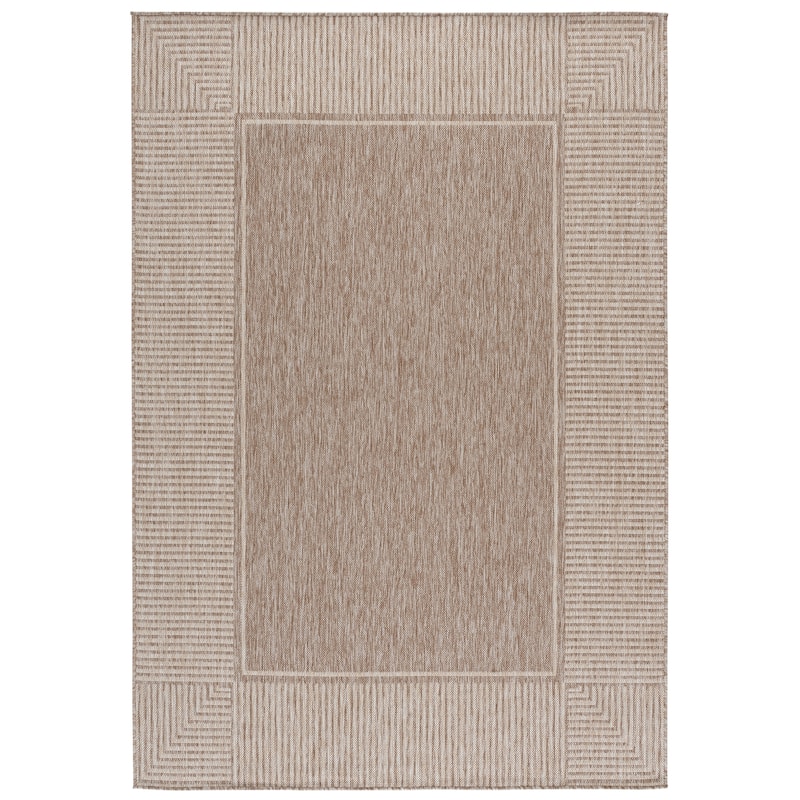 SAFAVIEH Beach House Heinke Indoor/Outdoor Washable Area Rug - Beige/Light Beige - 5'3" x 7'6"