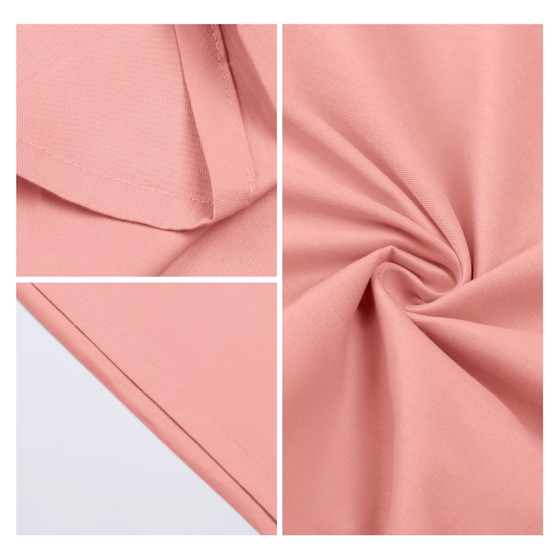 1 Pcs Cotton Pillow Cases, Cooling Pillow Covers with Envelope Closure - Light Pink