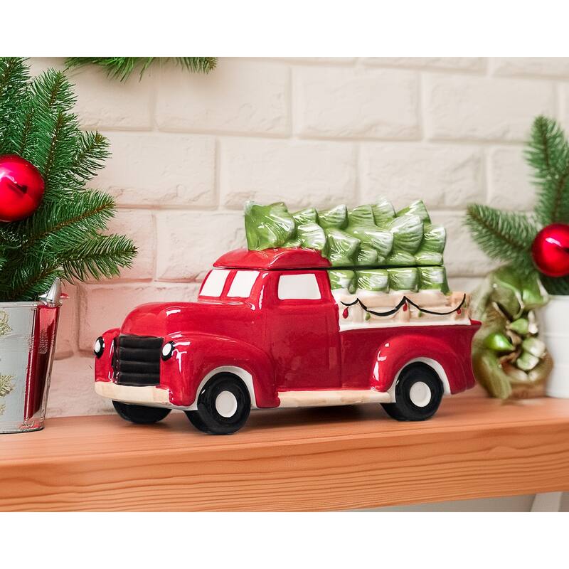 10 Strawberry Street Vintage Vehicle Christmas Canister
