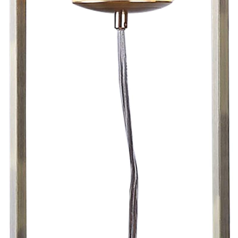 Jim 22 Inch Table Lamp, LED Light, Metal Body, Modern Globe Shade, Brass