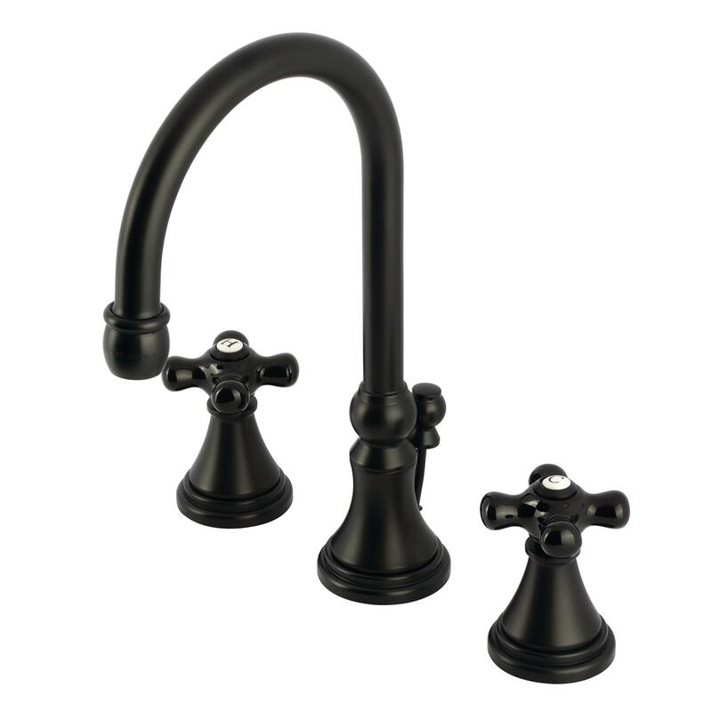 Kingston Brass KS298PKX Duchess 1.2 GPM Widespread Bathroom Faucet - Matte Black