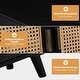 preview thumbnail 54 of 55, Filippo Traditional Rattan 3-Door Sideboard Cabinet by HULALA HOME