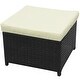 preview thumbnail 4 of 6, vidaXL Patio Sofa Set 26 Pieces Poly Rattan Black