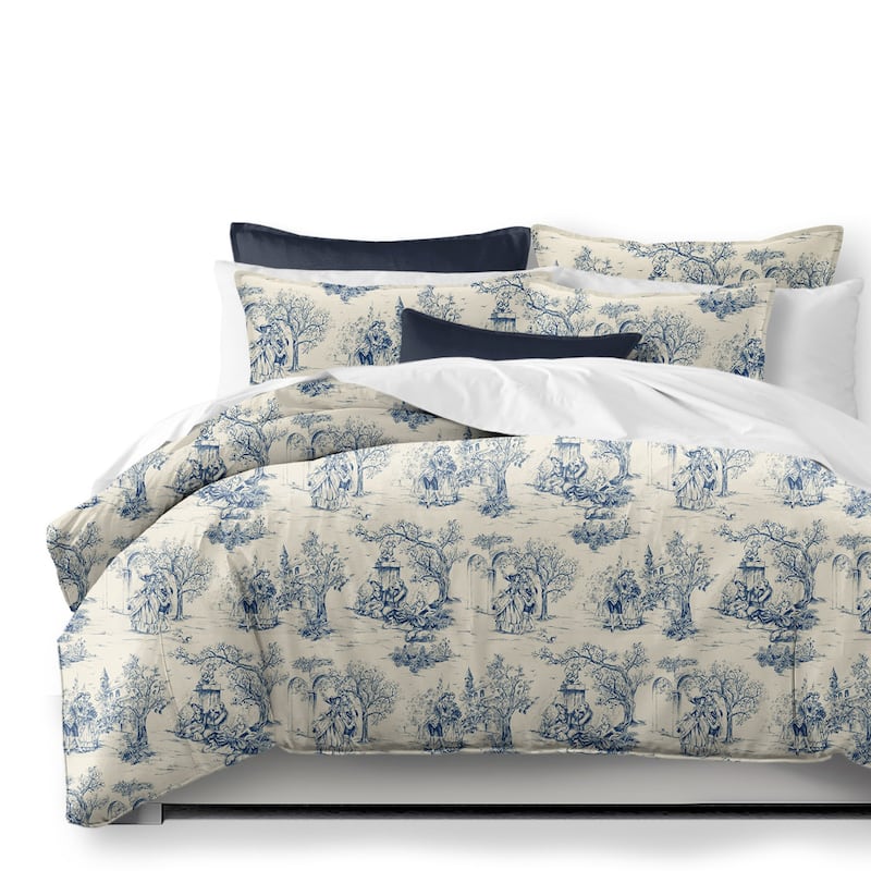 Archamps Toile Blue Comforter and Pillow Sham(s) Set - On Sale - Bed ...
