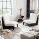 preview thumbnail 33 of 45, Scott Living Moda Accent Chair with Solid Wood Frame（Set of 2） Black+White